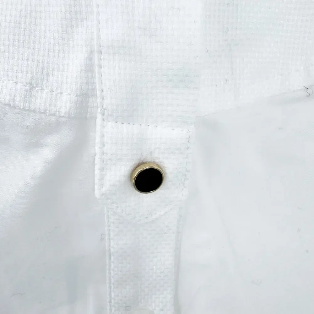 J. Crew Women's Button-Up Jules Tuxedo Shirt in Cotton Poplin White Size 2 NWT